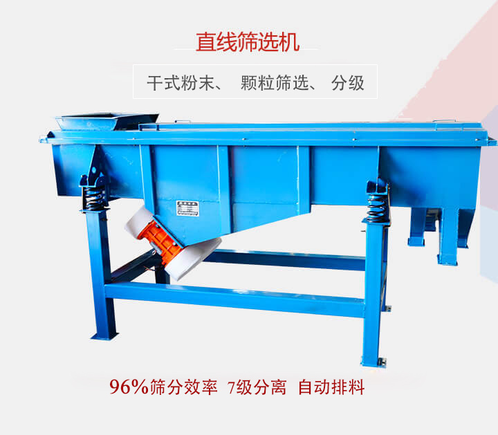 直線篩選機(jī)用于篩選、分級各種粉末、顆粒