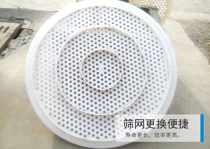 篩網(wǎng)更換便捷,壽命更長，效率更高